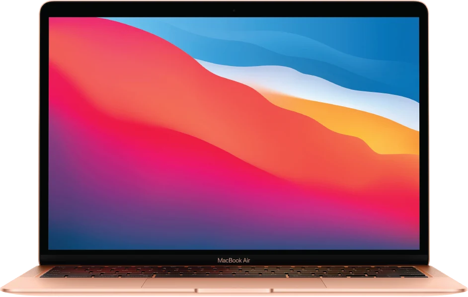 MacBook Air M1 de 2020 en color oro, foto oficial de Apple