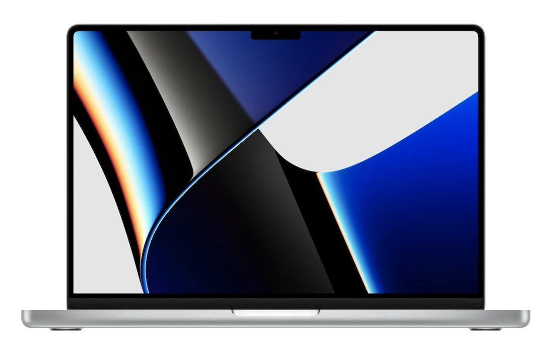 MacBook Pro de 14 pulgadas de 2021 en color plata, foto oficial de Apple